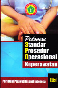 PEDOMAN STANDART PROSEDUR OPERASIONAL KEPERAWATAN