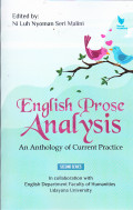 ENGLISH PROSE ANALYSIS :AN ANTHOLOGY OF CURRENT PRACTICE