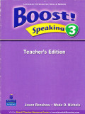BOOST SPEAKING 3 :
TEACHER