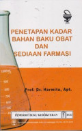 Penetapan Kadar Bahan Baku dan Sediaan Farmasi