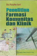 Penelitian Farmasi Komunitas dan Klinik